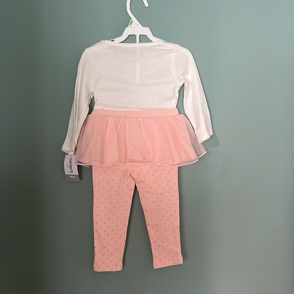 NWT ~ Carters ~ size 18 months ~ 2 piece Love You More ballet outfit - Picture 2 of 7